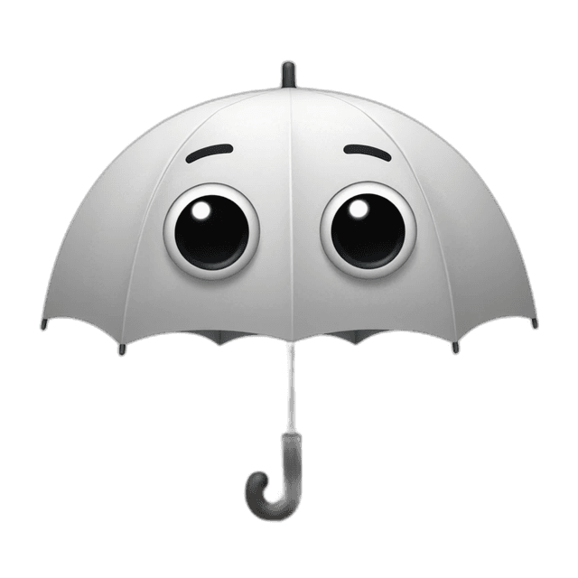 umbrella with eyeballs emoji
