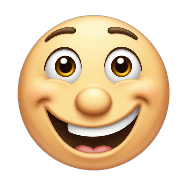 goofy smile emoji
