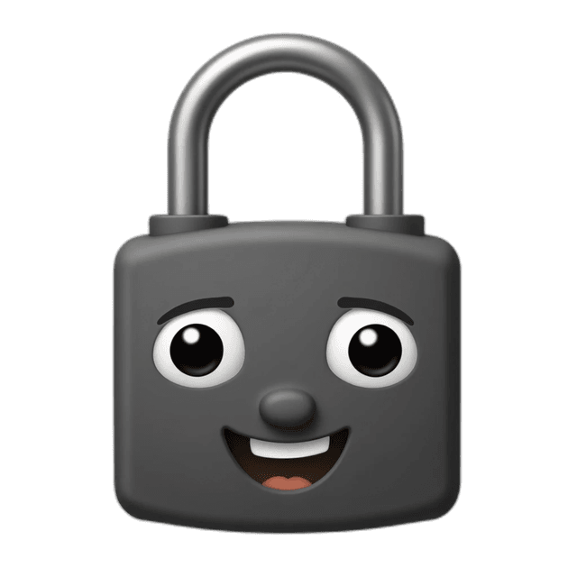 lock with blinking eyes emoji